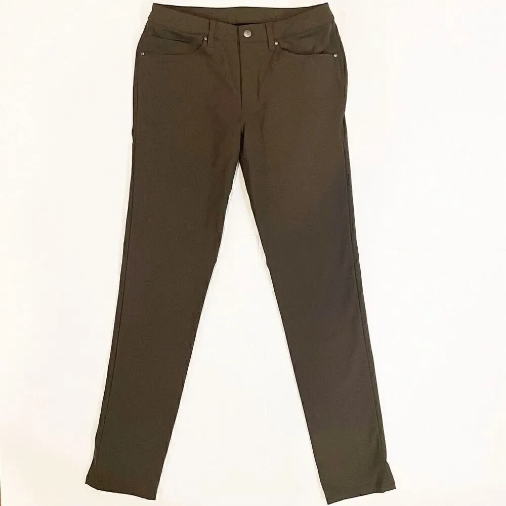 Lululemon ABC Slim Pant Size 30 Dark Olive Green $128.00